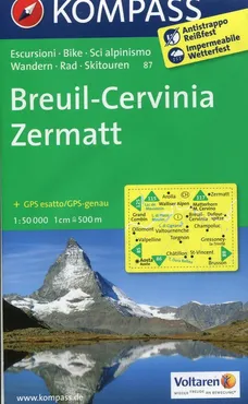 Breuil-Cervinia Zermatt 1:50 000