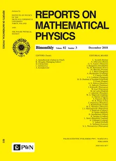 Reports on Mathematical Physics 82/3 2018 Kraj