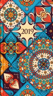 Kalendarz 2019 11T-Soft A6 kieszonkowy dekor
