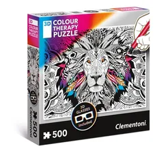 Puzzle 500 3D Color Therapy Lion