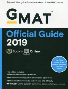 GMAT Official Guide 2019 Book + Online