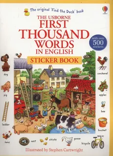 First Thousand Words in English Sticker Book - Outlet - Heather Amery
