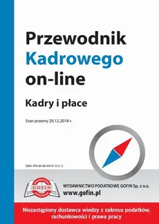 Przewodnik Kadrowego on-line – kadry i płace - Praca zbiorowa