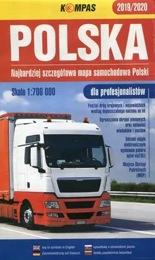 Mapa samochodowa Polski dla profesjonalistów 1:700 000
