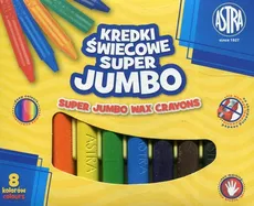 Kredki świecowe Super Jumbo 8 kolorów - Outlet