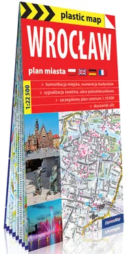 Wrocław foliowany plan miasta 1:22 500 - Outlet