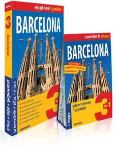 Barcelona 3w1: przewodnik + atlas + mapa