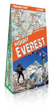 Mount Everest laminowana mapa trekkingowa