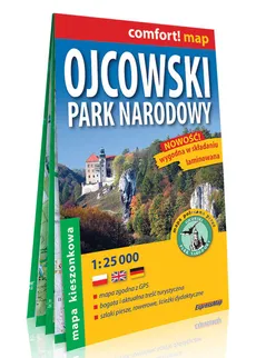 Ojcowski Park Narodowy kieszonkowa laminowana mapa turystyczna 1:25 000