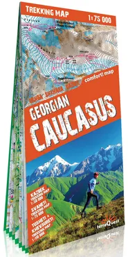Kaukaz gruziński (Georgian Caucasus) laminowana mapa trekkingowa 1:75 000
