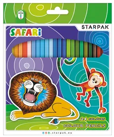 Kredki ołówkowe 24 kolory Safari