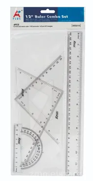 Zestaw kreślarski Beifa-Aplus+ z linijką 30 cm 12 sztuk