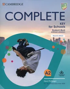 Complete Key for Schools A2 Student's Book without answers - Outlet