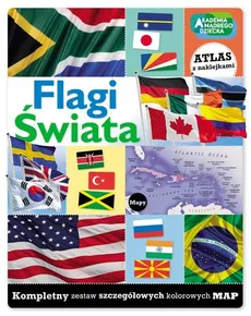 Flagi świata Zeszyt z naklejkami - Outlet
