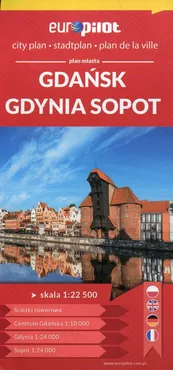 Gdańsk Gdynia Sopot plan miasta  1:22 500