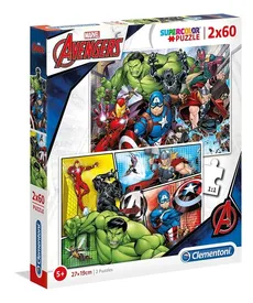 Puzzle Supercolor The Avengers 2x60