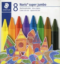Kredki woskowe Noris Club super Jumbo 8 kolorów