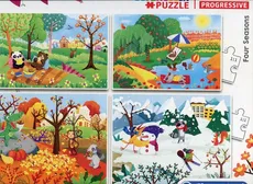 Puzzle 20+60+100+180 Progressive SuperColor Four Seasons