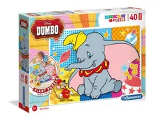 Puzzle Supercolor 40 podłogowe Dumbo
