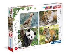 Puzzle Supercolor Progressive Wildlife  20+60+100+180