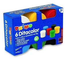 Farby do malowania palcami Primo 6 kolorów 50 g
