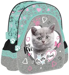 Plecak szkolno-wycieczkowy My Little Friend Kot miętowy