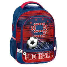 Plecak szkolny Football granatowo-czerwony