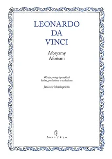 Aforyzmy. Aforismi - Outlet - Da Vinci Leonardo