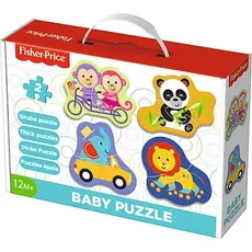 Puzzle Fisher-Price Baby Classic Radosne zwierzątka