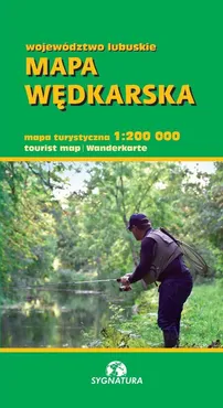 Mapa wędkarska Województwo lubuskie mapa turystyczna 1:200 000 - Witold Czajka