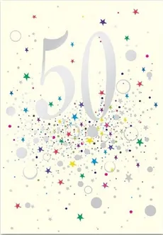Karnet B6 z kopertą Urodziny 50