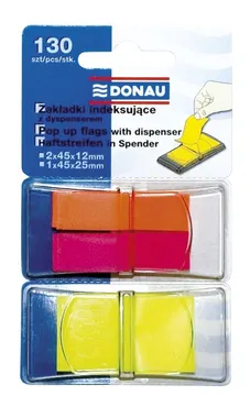 Zakładki indeksujące z dyspenserem Donau mix kolorów