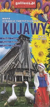 Kujawy - mapa atrakcji turystycznych, 1:135 000