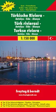 Turcja - Riwiera Antalya-Side-Alanya 1:150 000