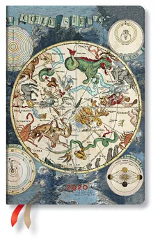 Kalendarz 2020 książkowy Celestial Planisphere 12m