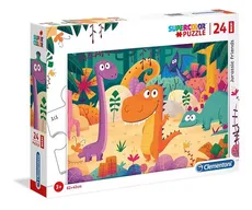 Puzzle Supercolor Maxi 24 Jurassic Friends