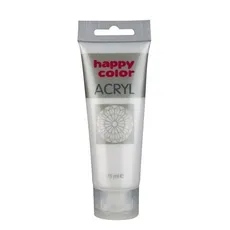Farba akrylowa Happycolor 75 ml satynowe srebro