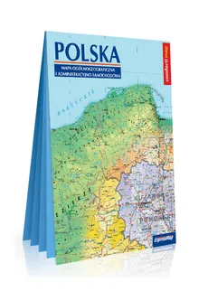 Polska Mapa ogólnogeograficzna i administracyjno - samochodowa format XXL