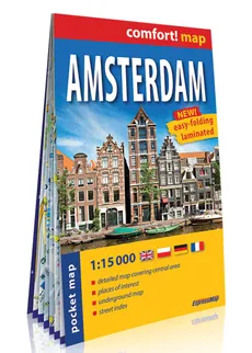 Amsterdam (Amsterdam) kieszonkowy laminowany plan miasta 1:15 000