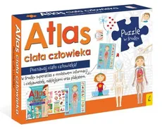 Atlas ciała człowieka: Atlas w zestawie z mapą i puzzlami - Outlet