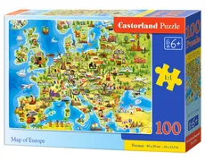 Puzzle 100 Mapa Europy