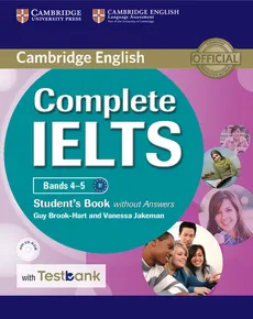 Complete IELTS Bands 4-5 Student's Book without Answers with CD-ROM with Testbank - Guy Brook-Hart, Vanessa Jakeman