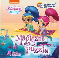 Shimmer & Shine Układanka Kolorowanka Magiczne puzzle