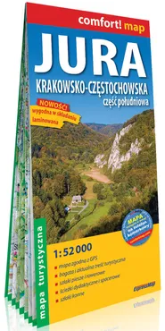 Jura Krakowsko-Częstochowska Część południowa laminowana mapa turystyczna 1:52 000