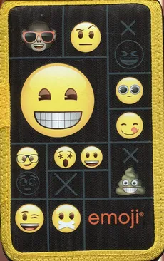 Piórnik z wyposażeniem dwukomorowy Emoji 11