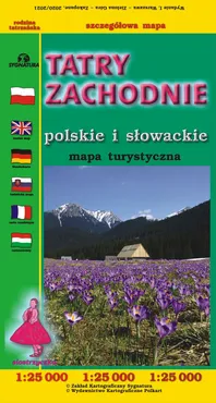 Tatry Zachodnie Polskie i Słowackie mapa turystyczna 1;25 000 - Michał Siwicki