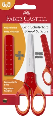 Nożyczki szkolne Grip czerwone