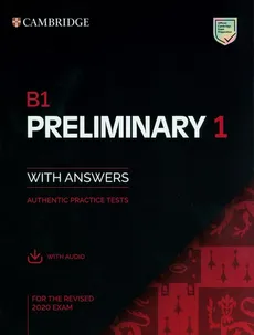 B1 Preliminary 1 for the Revised 2020 Exam Authentic practice tests with Answers with Audio - Outlet