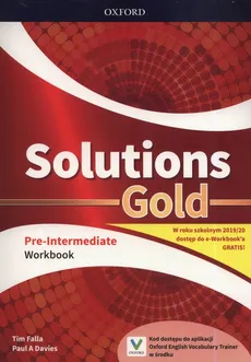 Solutions Gold Pre-Intermediate Workbook - Outlet - Davies Paul A., Tim Falla