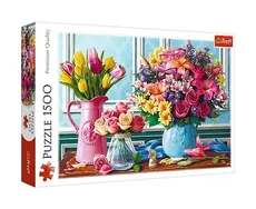 Puzzle Kwiaty w wazonach 1500